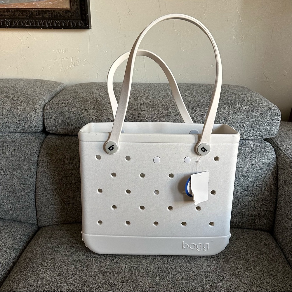 NWT White Baby Bogg Bag
